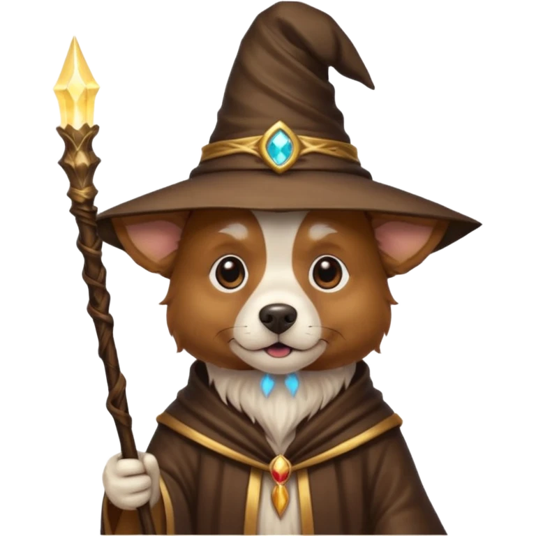 Dog wizard emoji