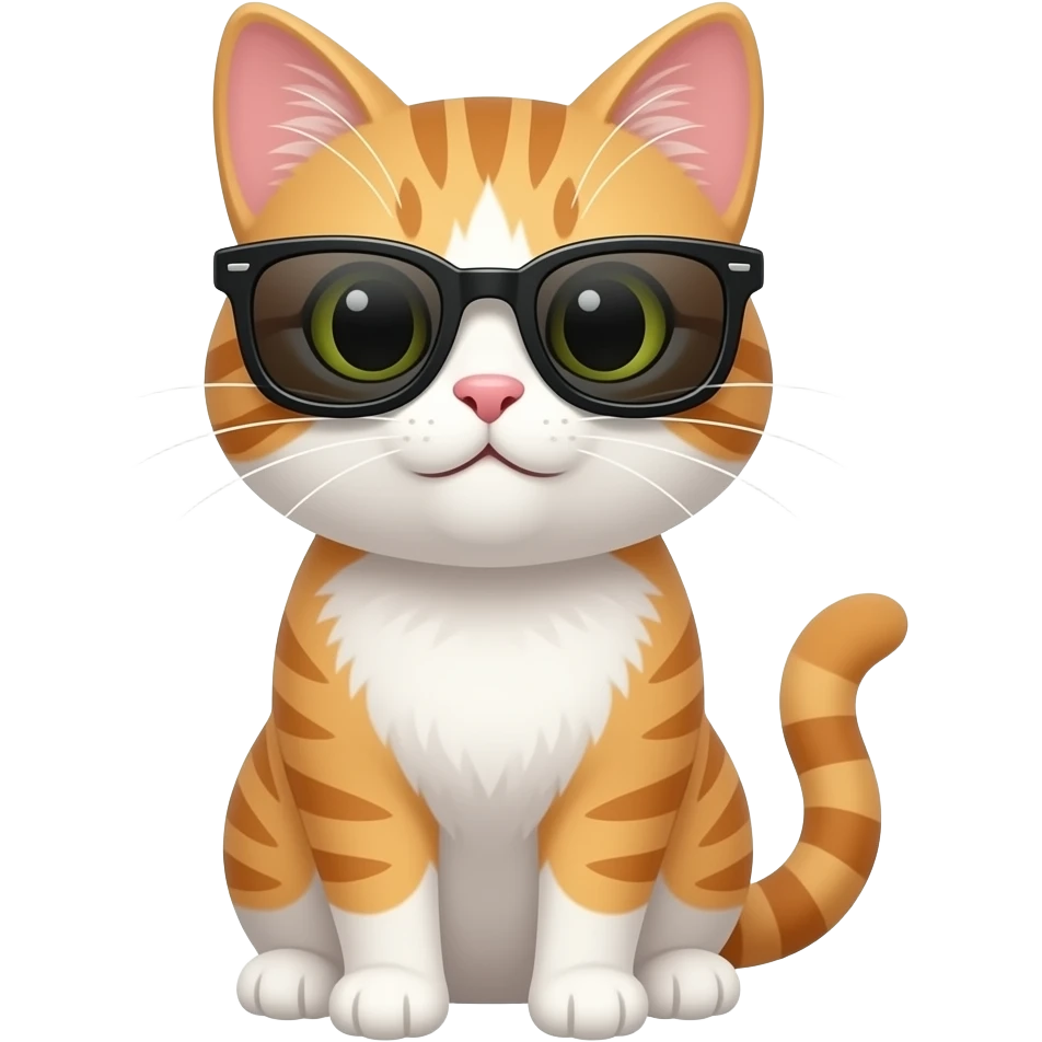 Cat wearing sunglasses emoji