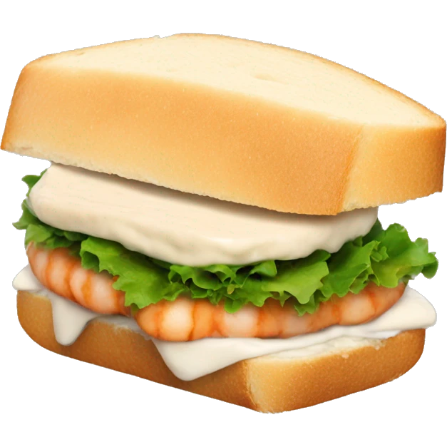 Prawn mayo sandwich  emoji