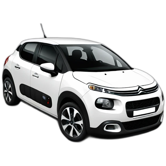 White Citroen C3 emoji