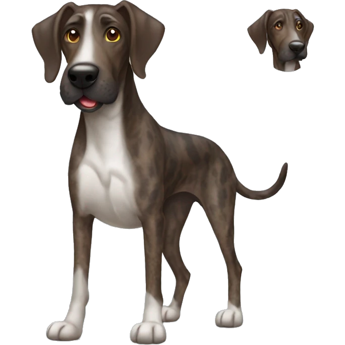 Brindle plott hound emoji