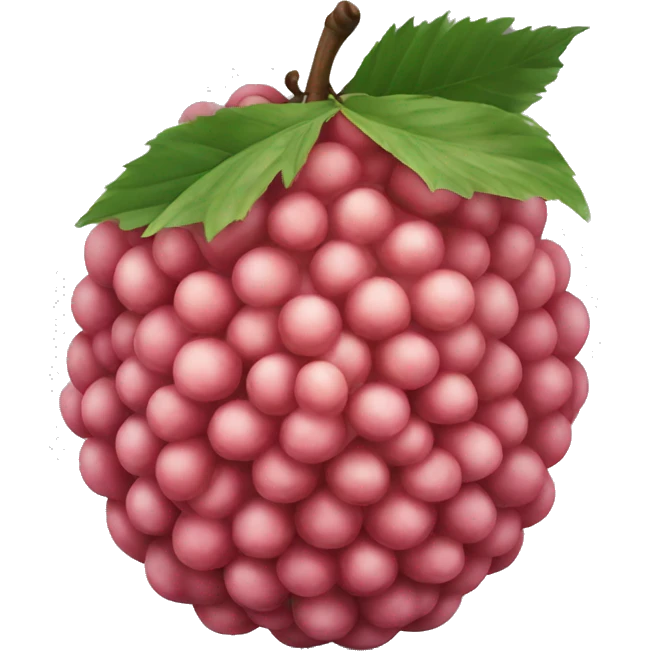 round lychee emoji
