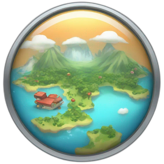 Global Trade Station Pokemon Badge  emoji