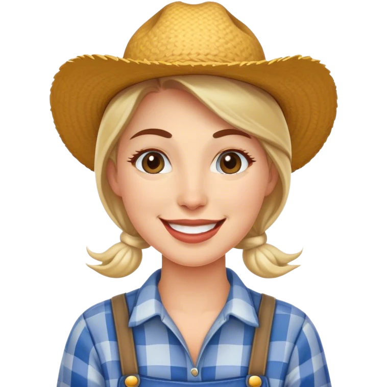 Agricultrice très contente emoji