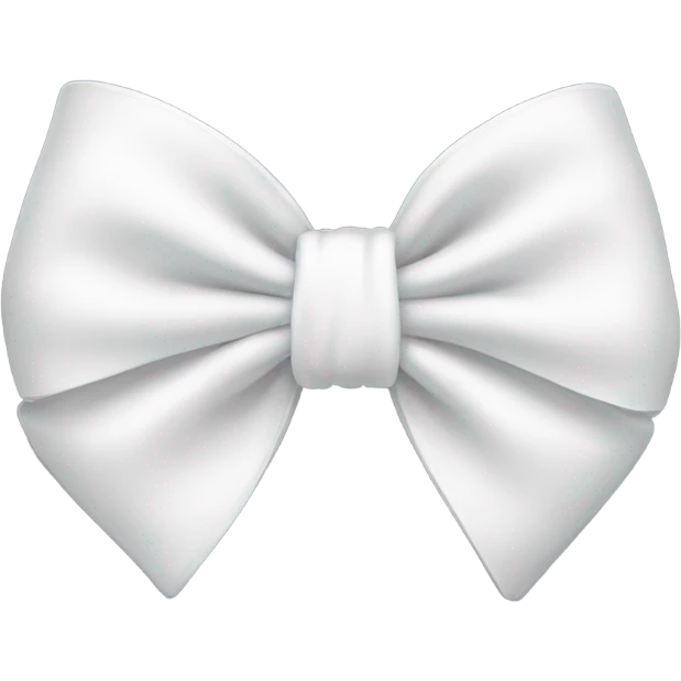 White bow emoji