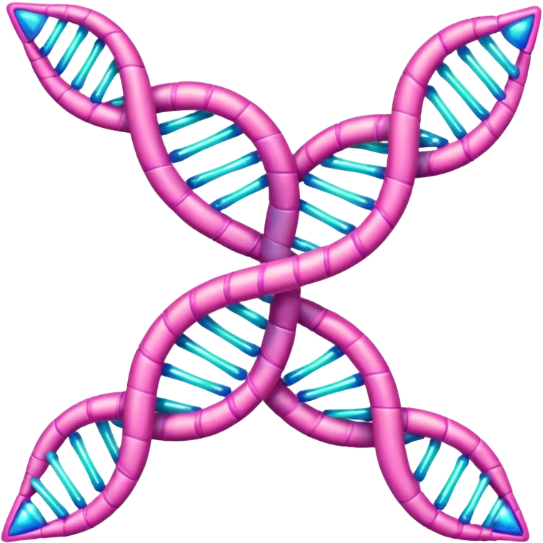 pink dna molecule emoji