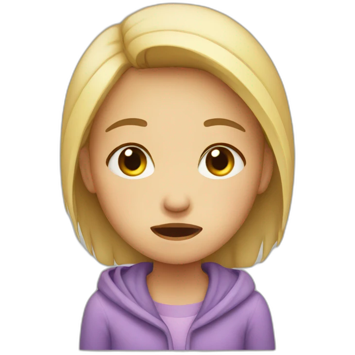 Girl crying  emoji