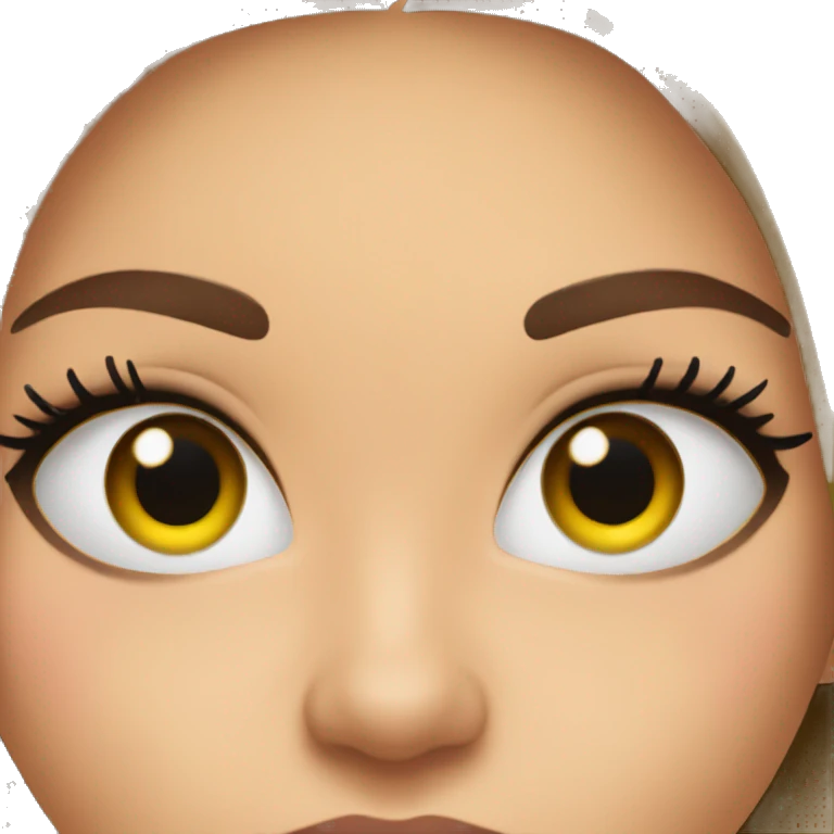 Girl putting eyeliner  emoji