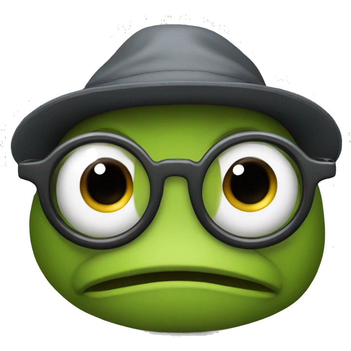 SAPO COM OCULOS E UMA CAXA DE SOM emoji