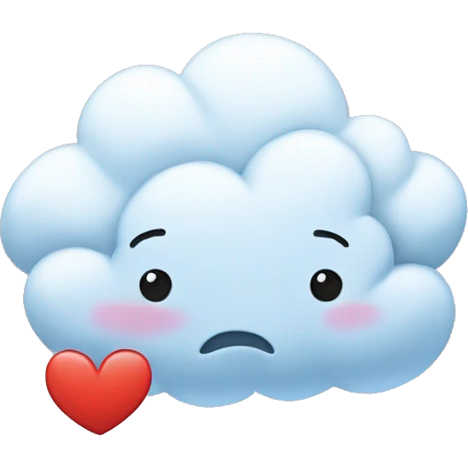 nube con corazón emoji