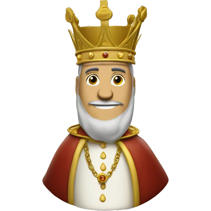 An aioli sauce bottle dressed as a king, with text saying Aioli clan emoji