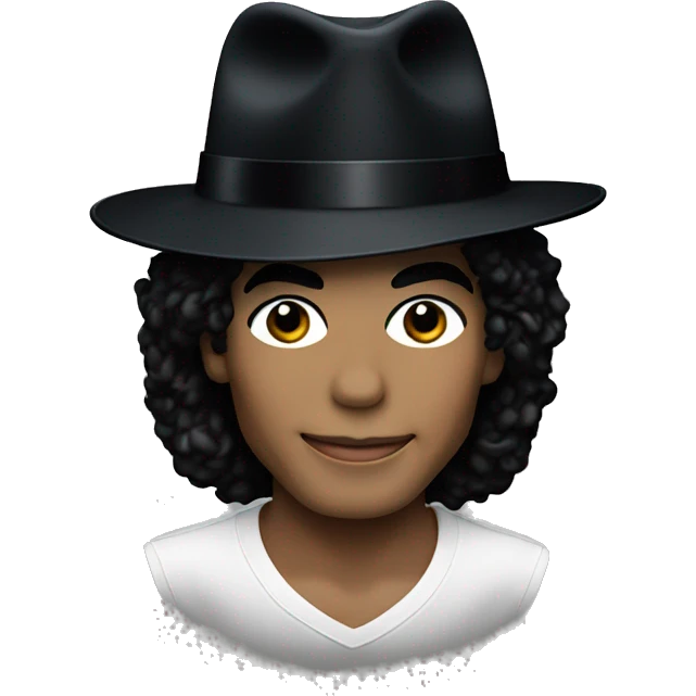 michael jackson wearing his iconic fedora  emoji