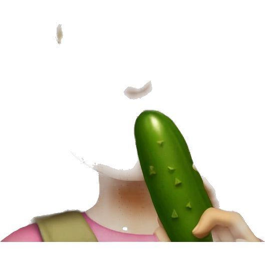 alicia eating a pickle emoji