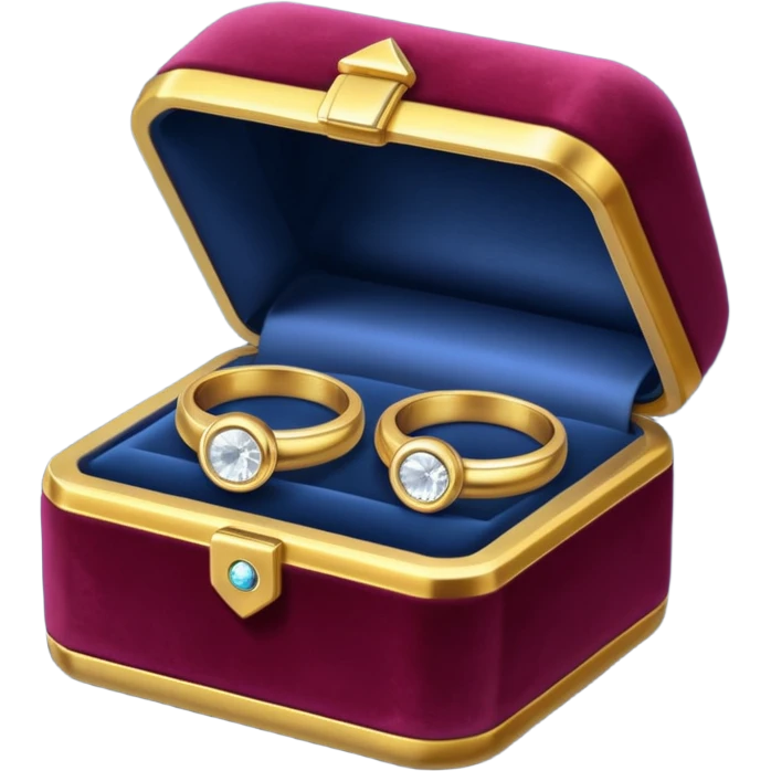 Couple of ring in box emoji