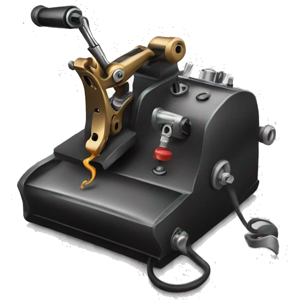 A tattoo machine in action  emoji