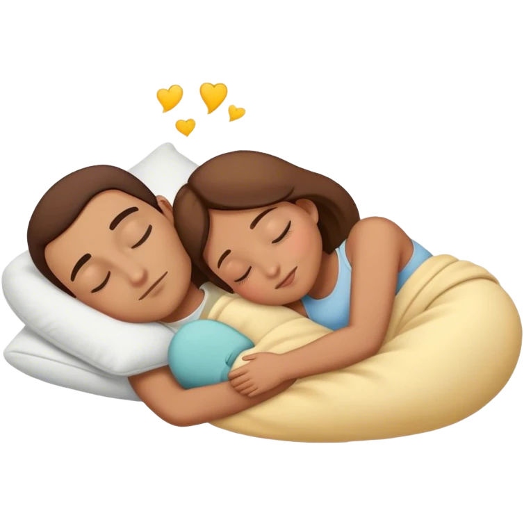 Men and women sleeping together emoji