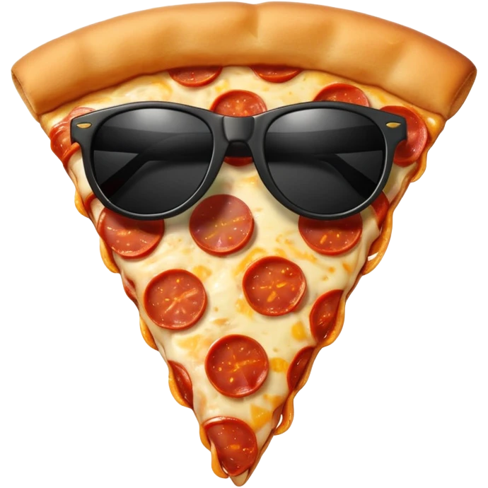 Pizza with black sunglasses emoji