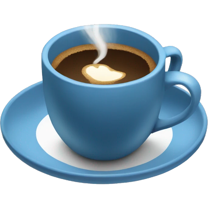 Blue coffee  emoji