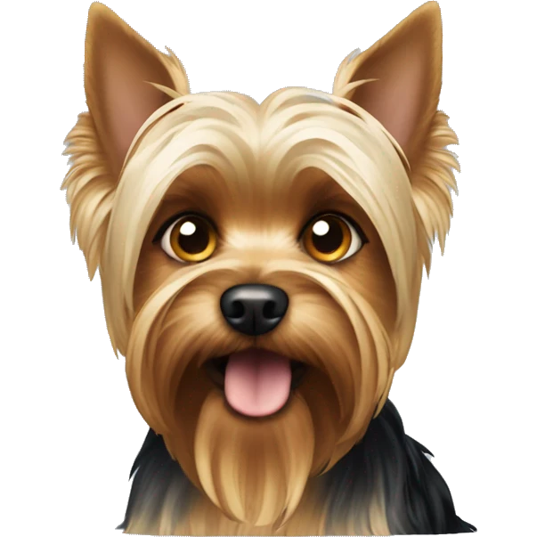 Yorkshire terrier with one eye emoji