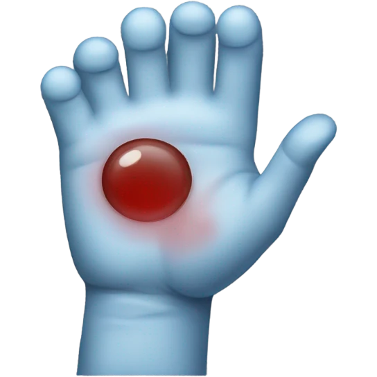 Hurt finger emoji