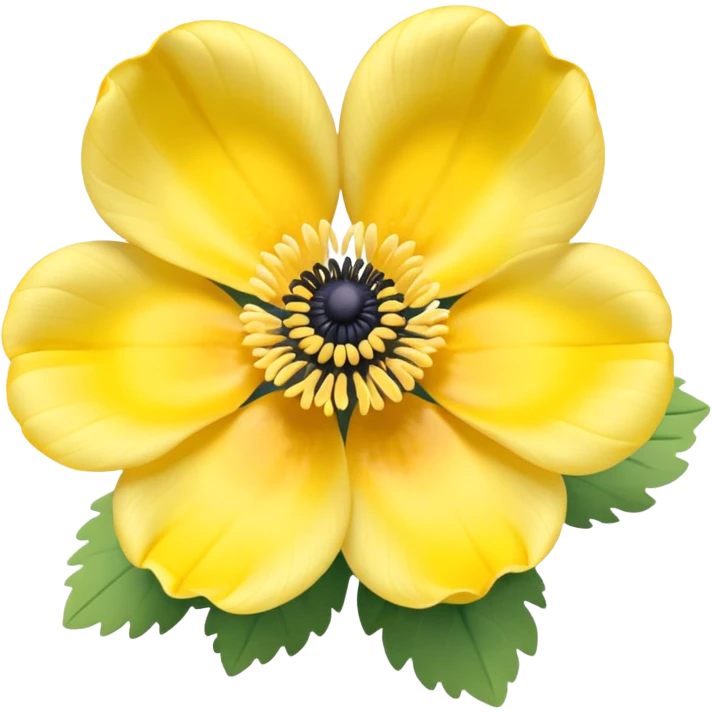 Anemone yellow emoji