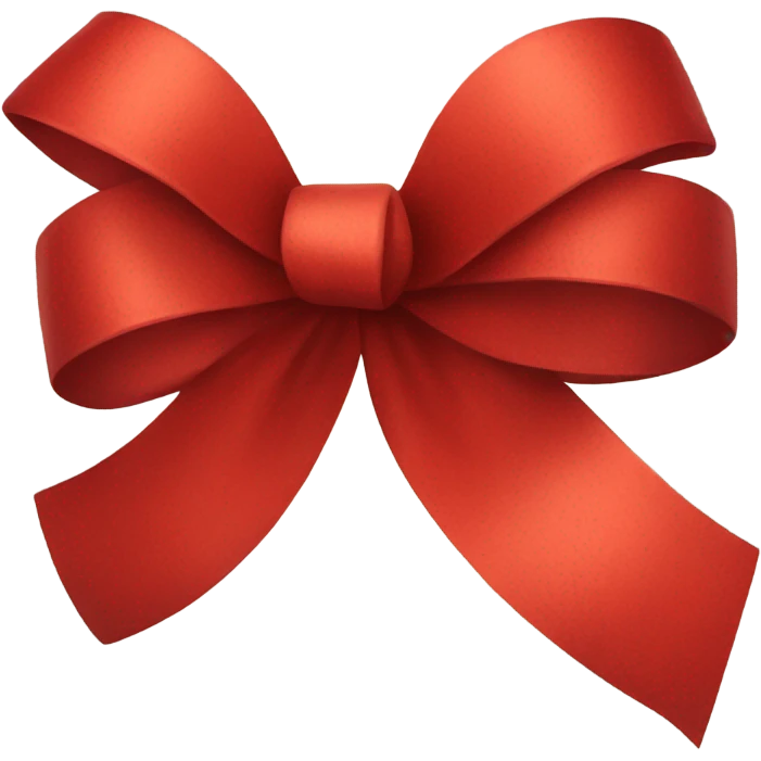 Red gift bow emoji