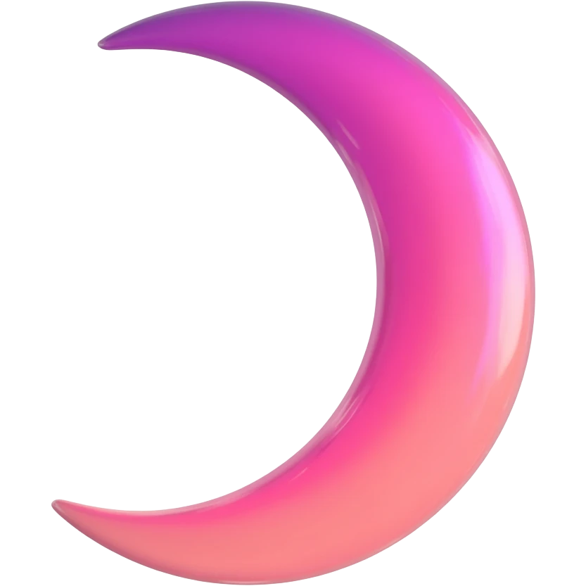 Shiny pastel rose-pink-lavender-violent-gradient crescent moon sunset aesthetic realistic real life scenery landscape sunrise aesthetic landscape scenery scenic background emoji