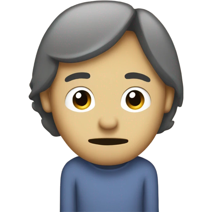 Minimalist depression-themed emoji Pixel perfect emoji