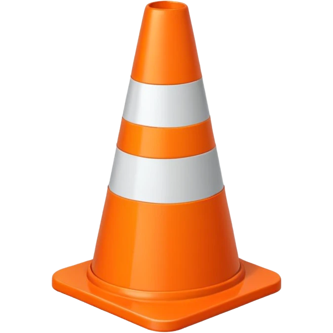 orange cone emoji