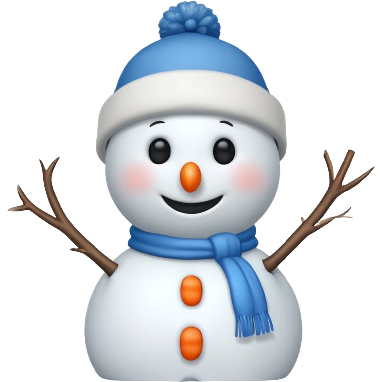 snowmen wearing cap  emoji