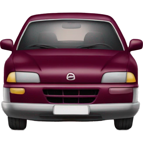 Burgundy car emoji