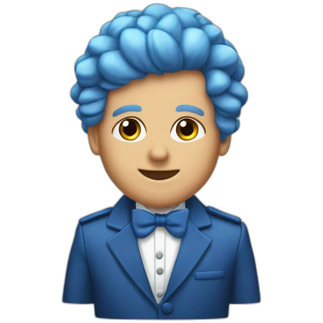 Érice zemour en gobelin lance est un bandeau bleu emoji