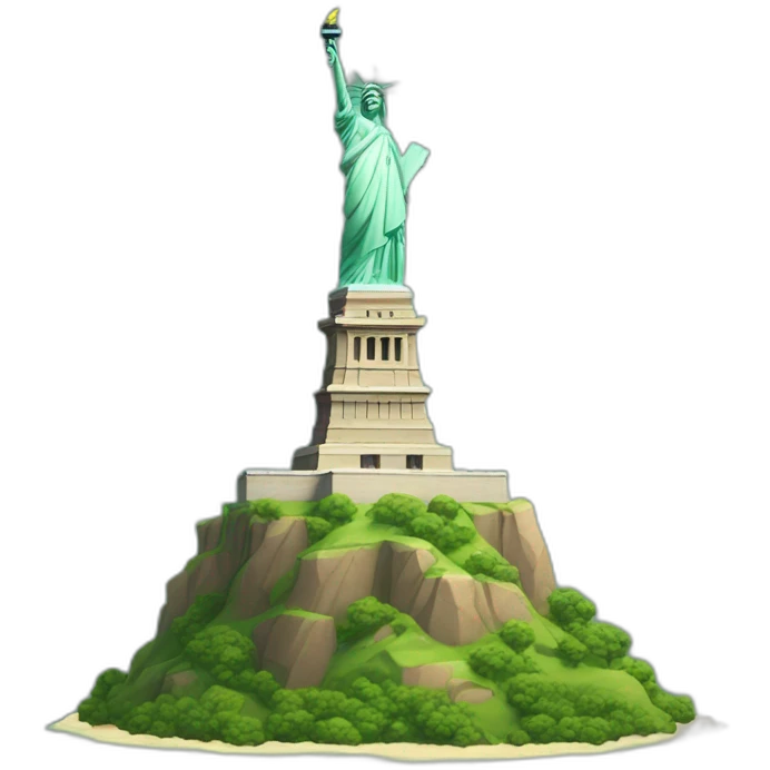 A Mountain With The Statue Of Liberty I Can't See This Stuff emoji