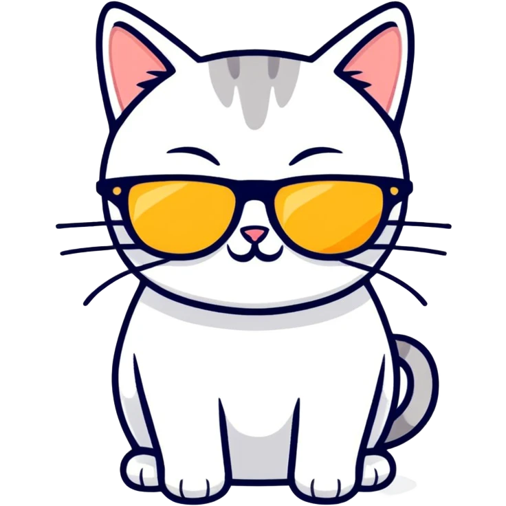 Cat with sunglasses emoji