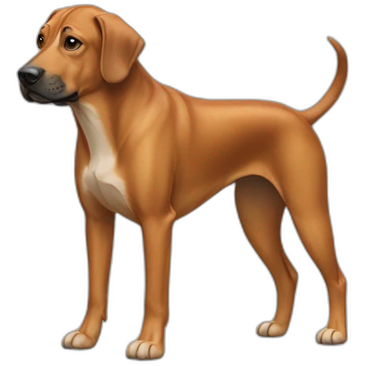 Dog Canine Rhodesian Rigdeback Full-height emoji