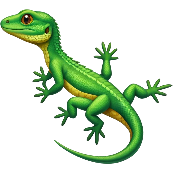 Lizard flying high  emoji
