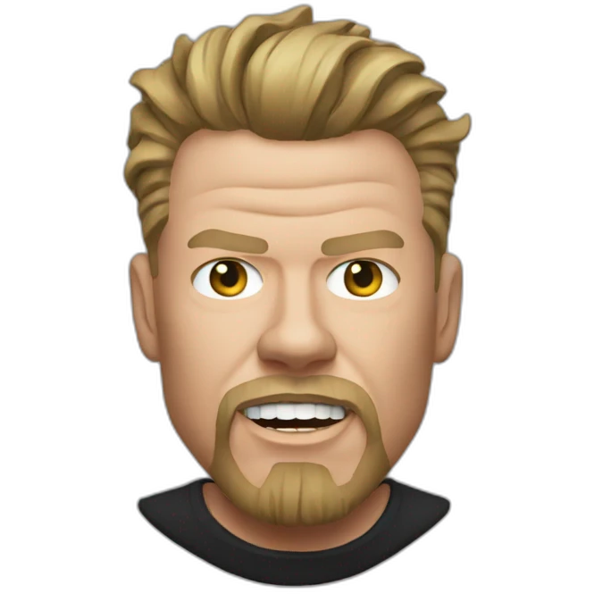 James Hetfield realistic emoji