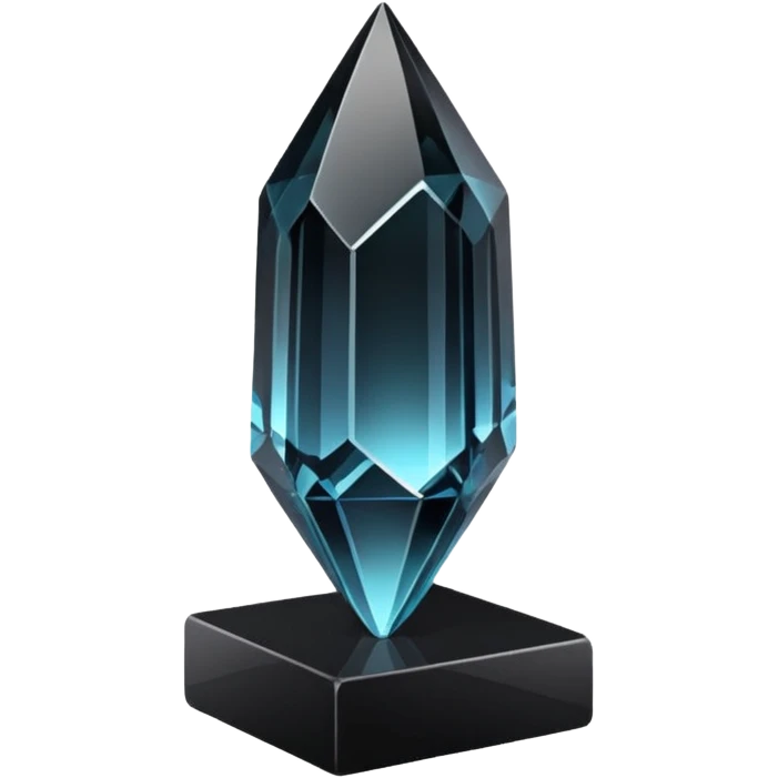 Magic black mineral crystal On the stand emoji