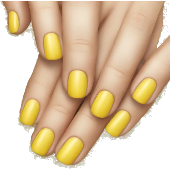 Yellow nails emoji
