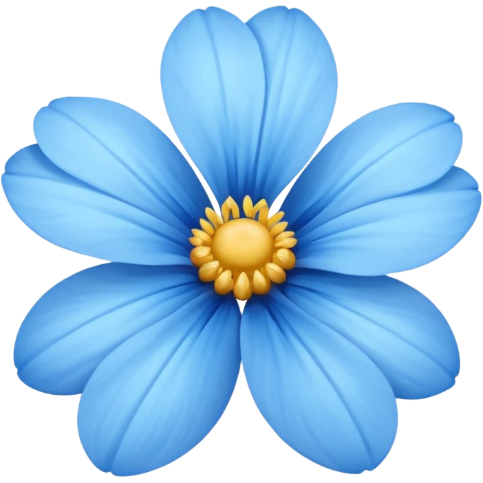 Blue flower emoji
