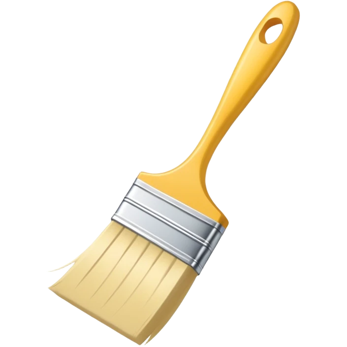 The wide brush for the wall is white emoji