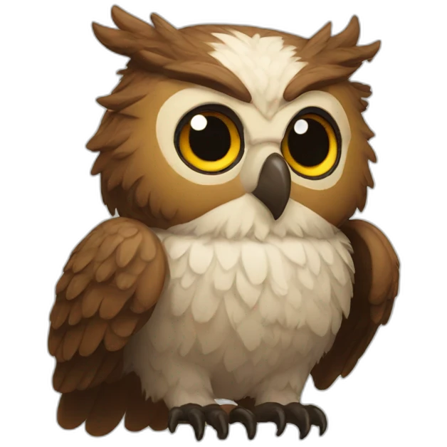 Owl bear griffin emoji
