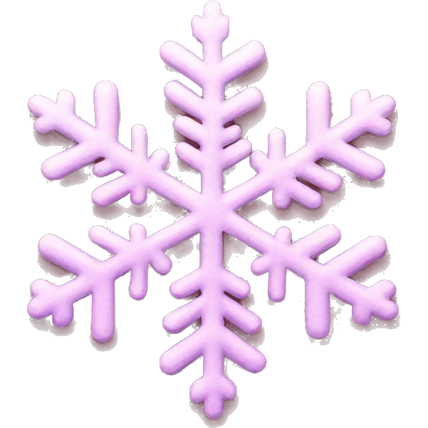 Pink snowflake  emoji
