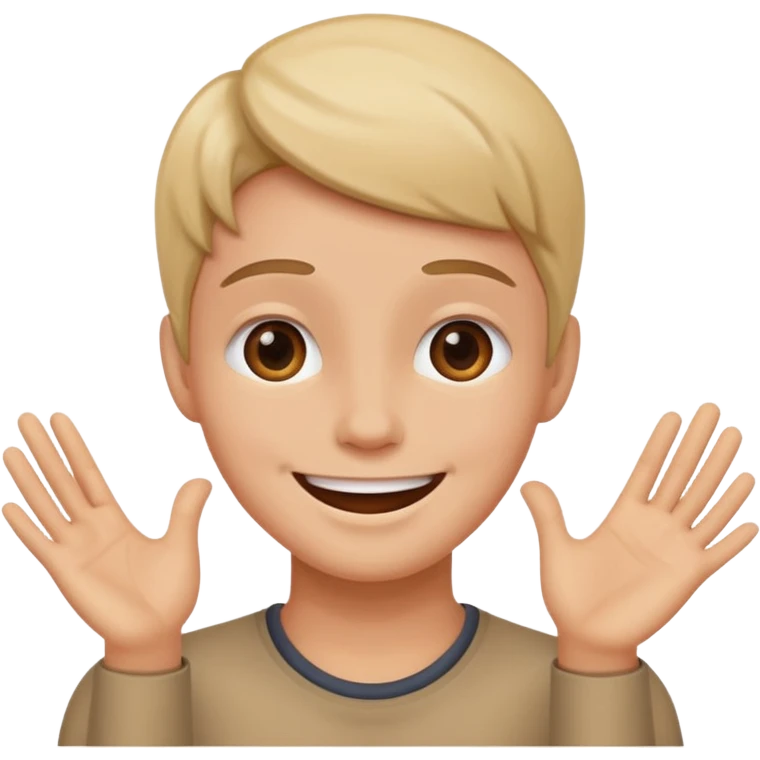 Personne qui fait semblant de croire en quelqu'un  emoji