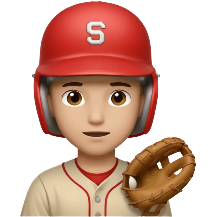 Baseball player hit on head with ball  emoji