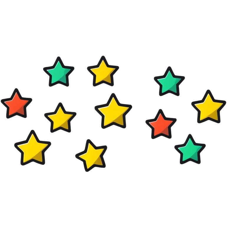 5 stars rating, excellent review emoji