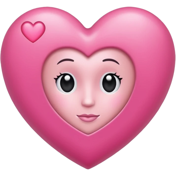 Corazon rosa con la inicial v emoji