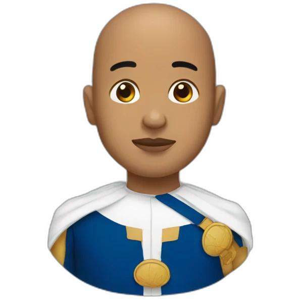 Dominican with bald head emoji
