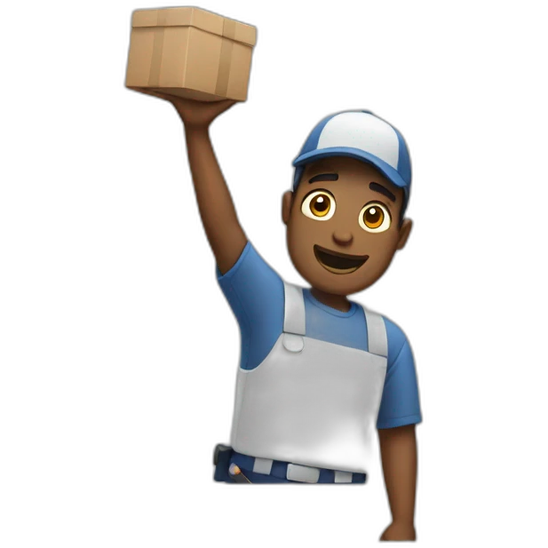 delivery guy emoji