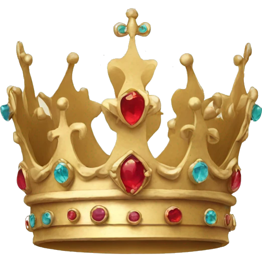 Crown with bow emoji
